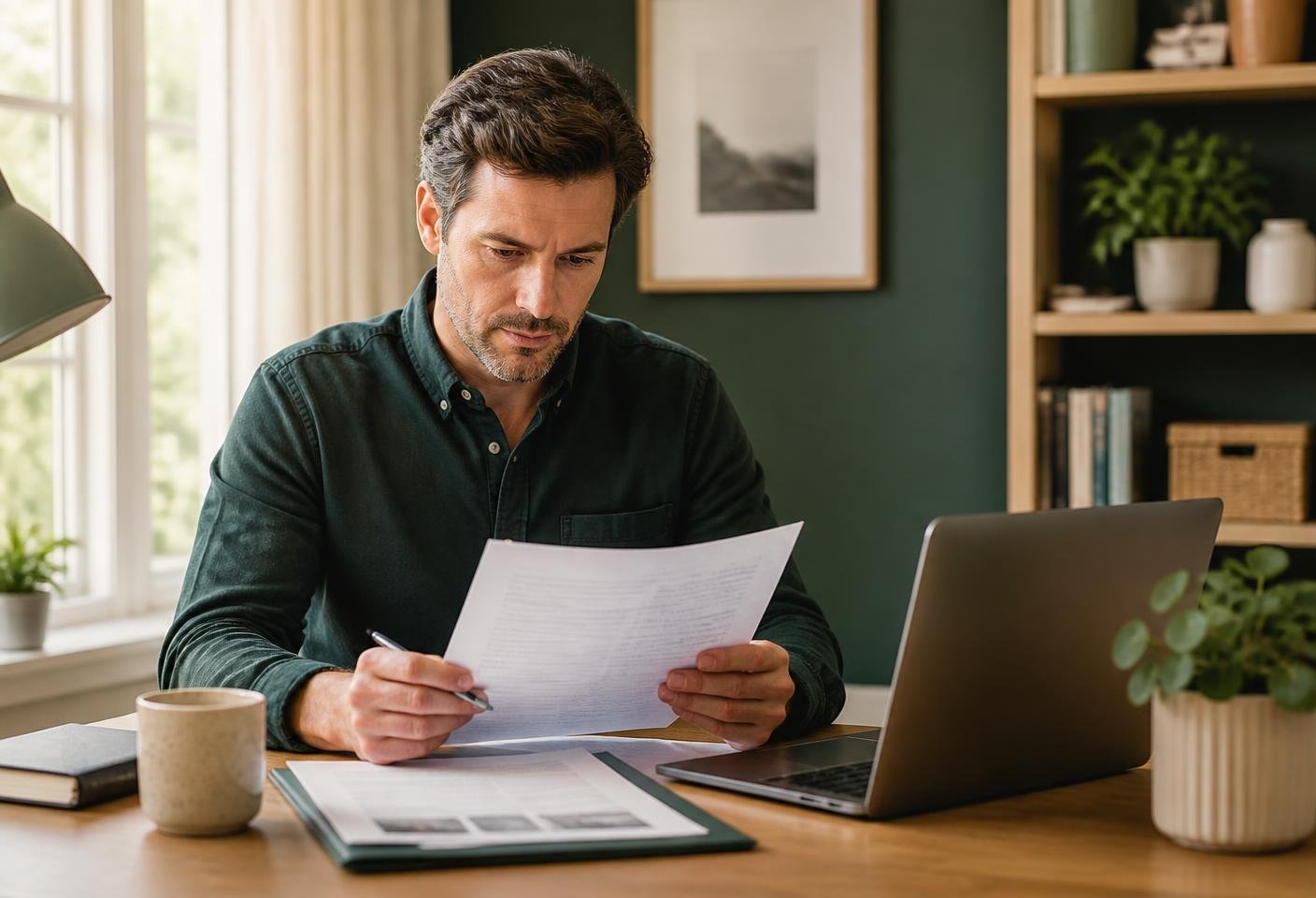 A freelancer proposal document preview on a laptop screen